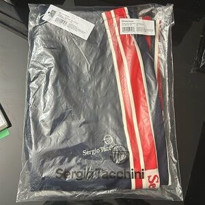 Sergio Tacchini groom tape track pants size M men new Sergio Tacchini